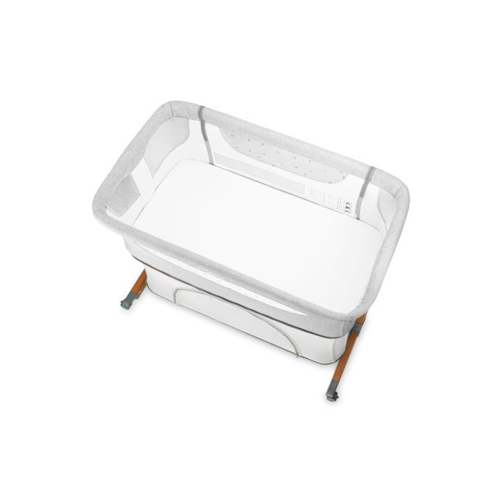 Postýlka MoMi SMART BED 4v1 světle šedá