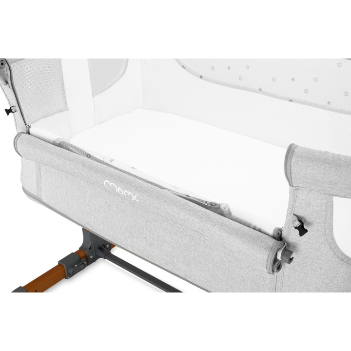 Postýlka MoMi SMART BED 4v1 světle šedá