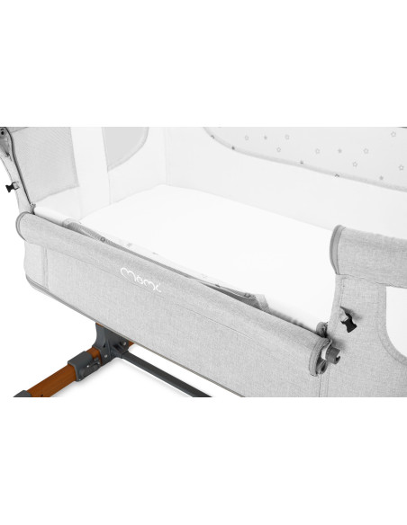 Postýlka MoMi SMART BED 4v1 světle šedá