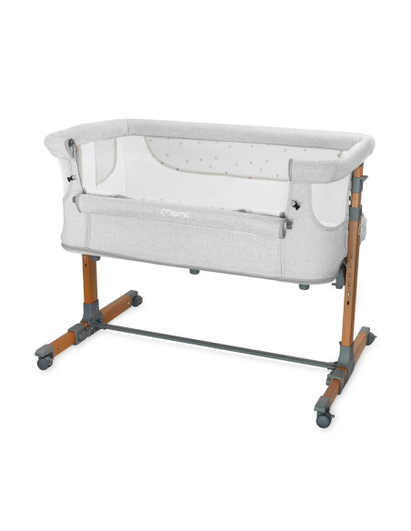 Postýlka MoMi SMART BED 4v1 světle šedá